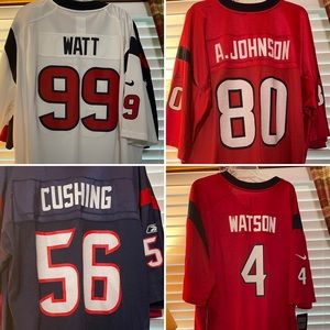 NFL Texans Jersey Lot- 2XL & 3XL - Nike & Reebok